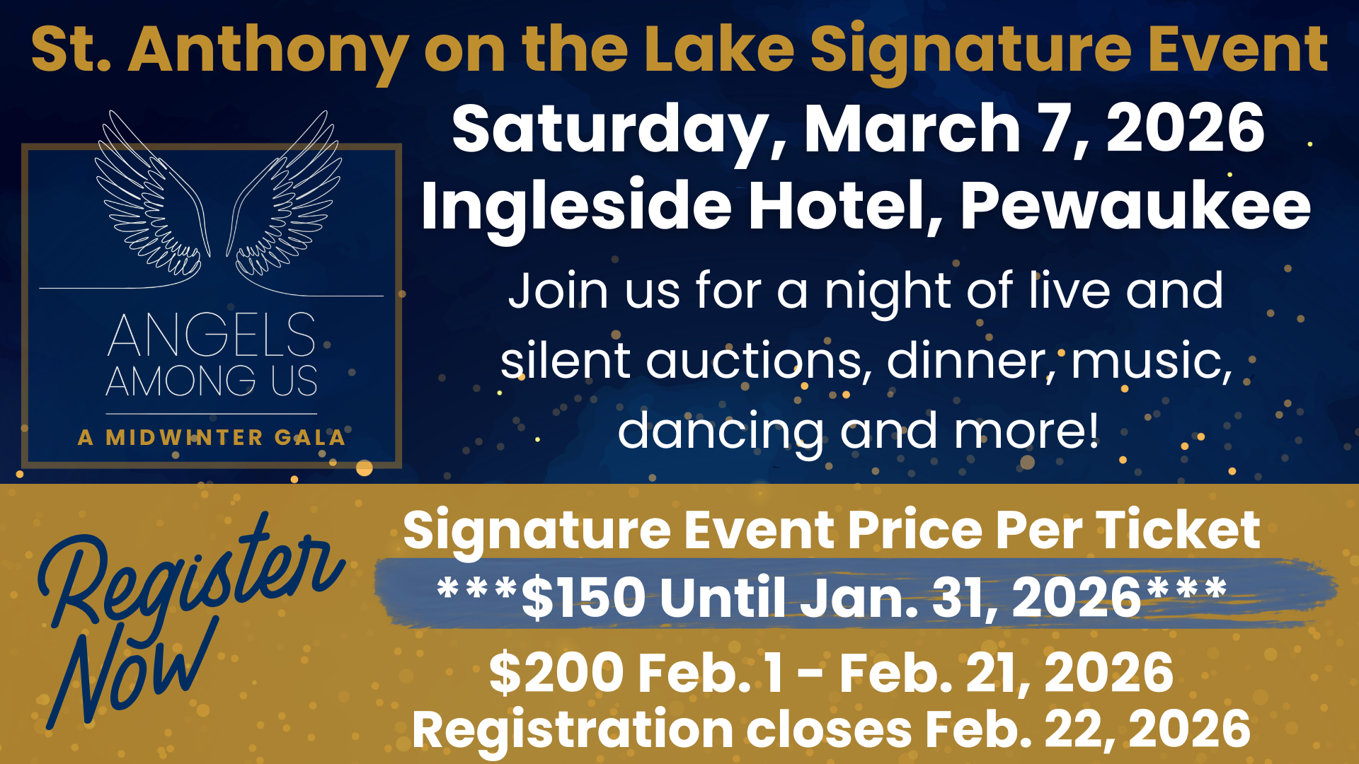 St. Anthony on the Lake Signature Event: Angels Among Us